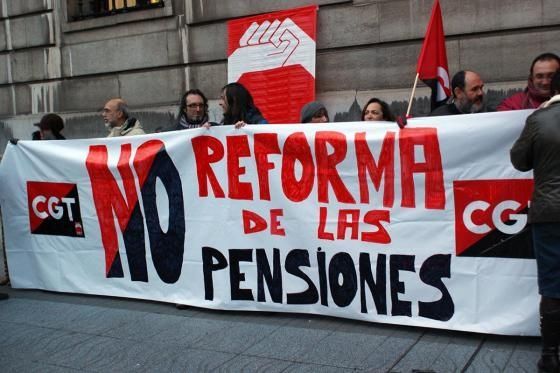 Protesta contra la reforma de las pensiones
