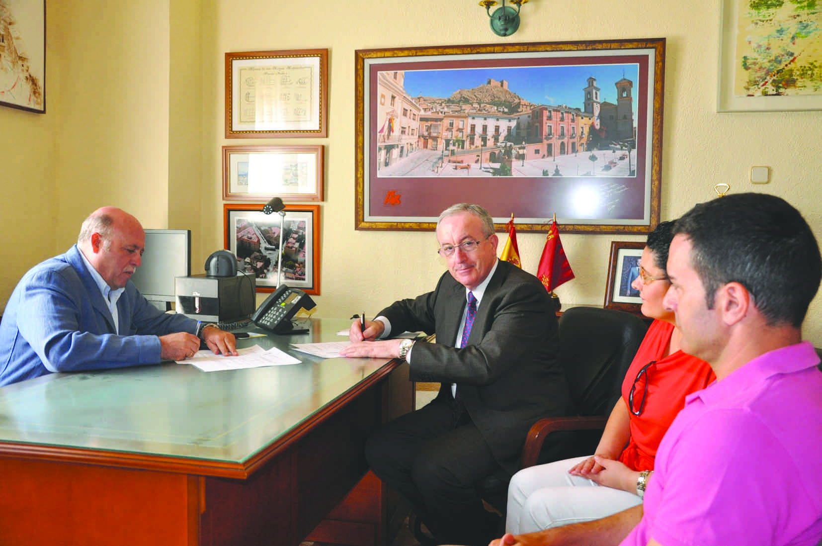 Firma del convenio entre Cajamurcia y el Ayuntamiento