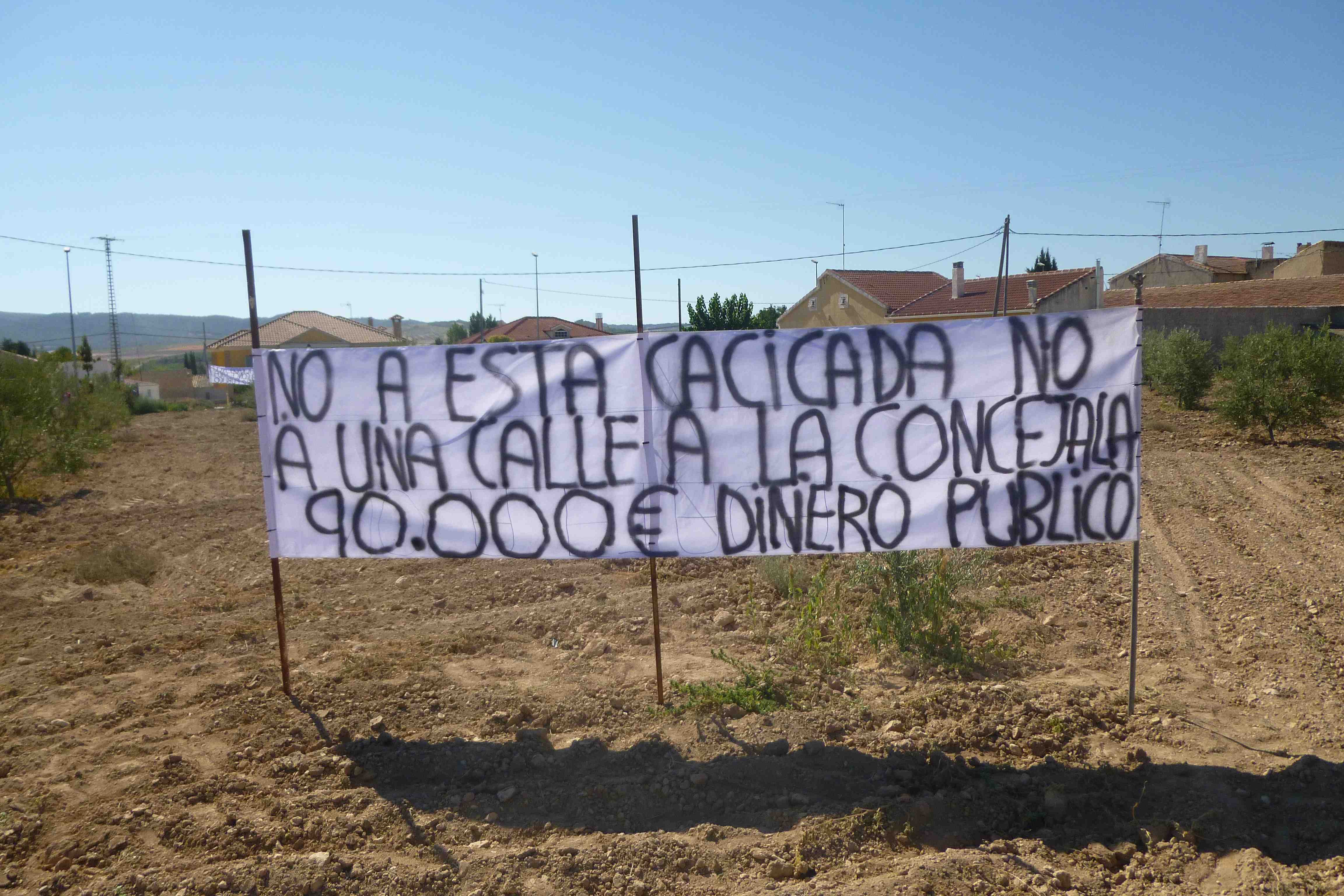 Protesta en Pinilla