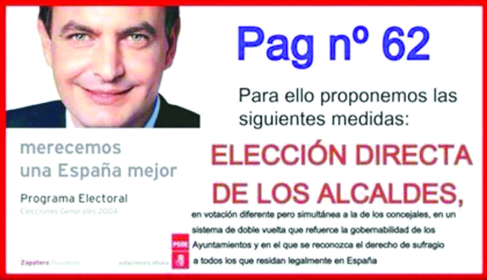 Promesas de Zapatero
