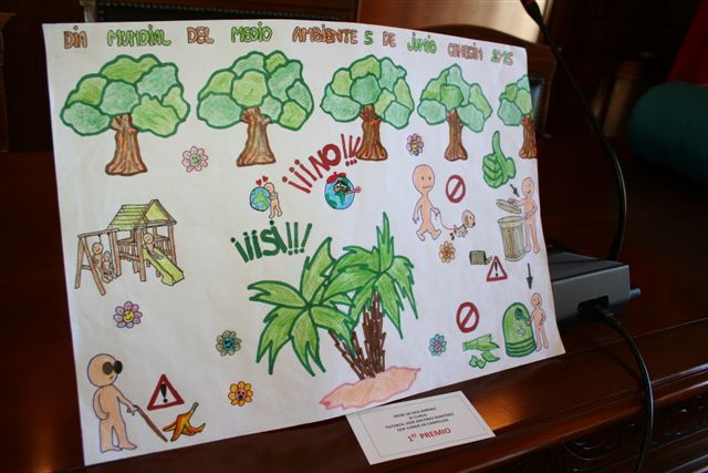 Escolares cehegineros de Primaria reflejan en sus carteles su visión del Día Mundial del Medio Ambiente
