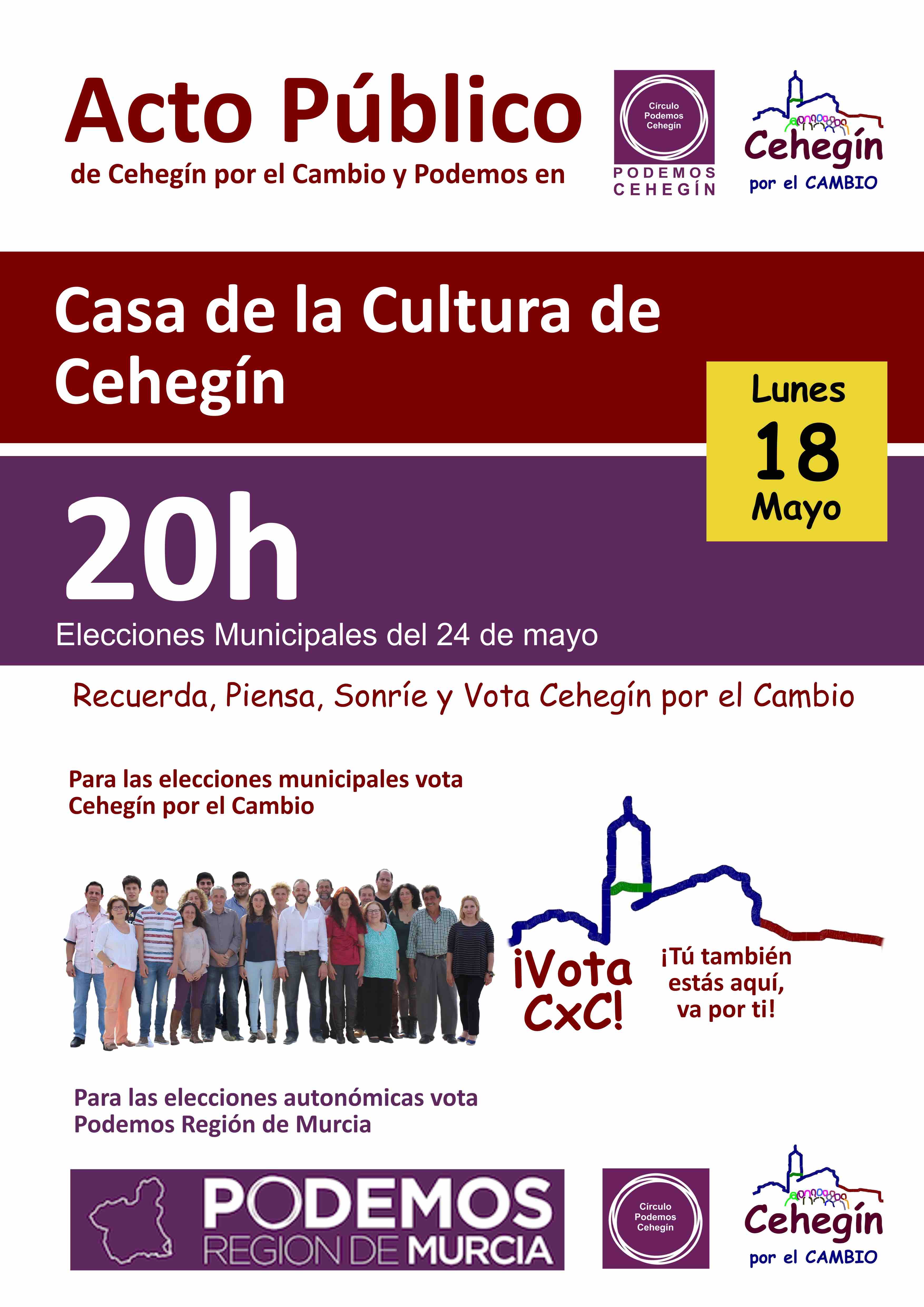 Cehegín por el Cambio vota en contra de la creación de plaza de secretario de Alcalde