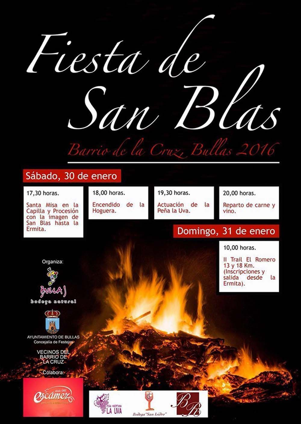 El Barrio de La Cruz de Bullas celebra la Fiesta de San Blas