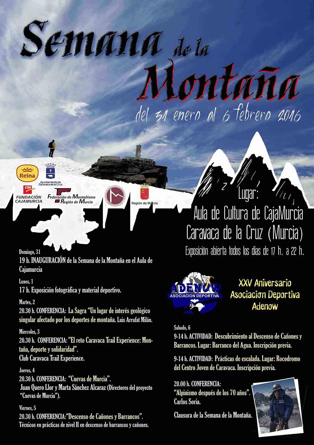 La asociación caravaqueña Adenow celebra su 25 aniversario con la ‘Semana de la montaña’