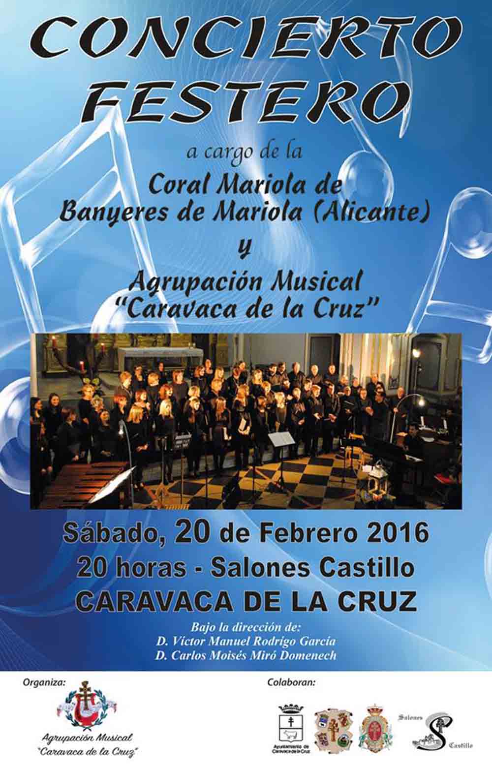 La Agrupación Musical Caravaca protagoniza este sábado 20 el ‘Concierto Festero’ junto a la coral Mariola de Alicante