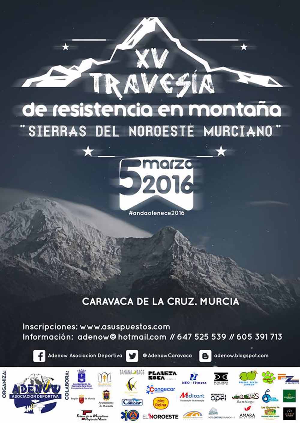 La XV Travesía de Resistencia en Montaña ‘Sierras del Noroeste Murciano’ se celebra el 5 de marzo