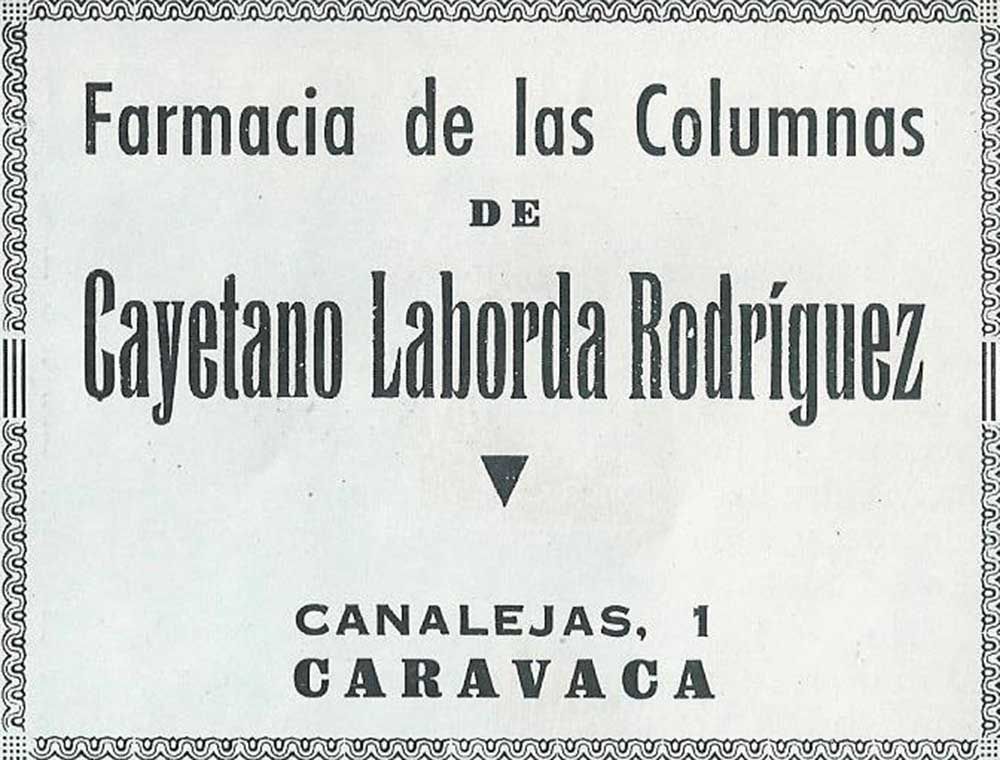 Boticas y boticarios en el ecuador del siglo XX en Caravaca