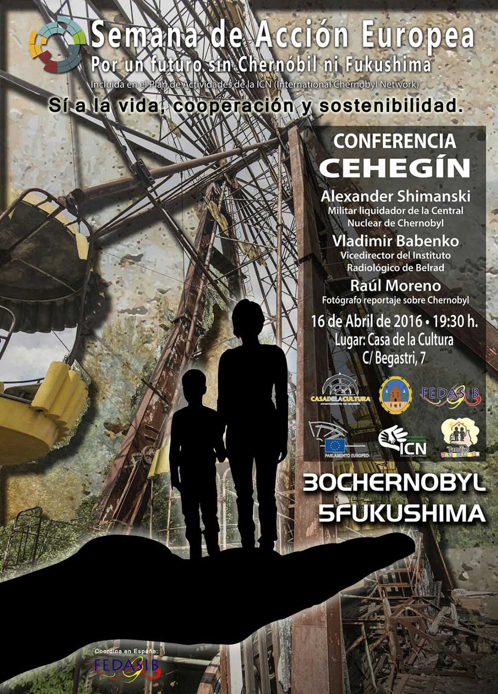 Cehegín acogerá una conferencia sobre los accidentes nucleares de Chernóbil y Fukushima