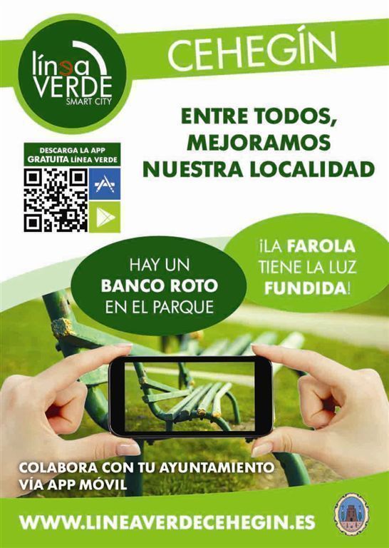 El Ayuntamiento de Cehegín implanta un nuevo servicio de comunicación de incidencias a través de app móvil