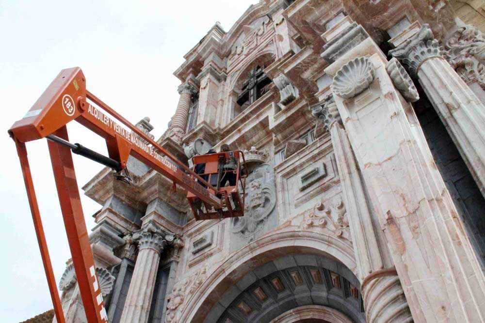 El Ayuntamiento de Caravaca pide al Ministerio de Cultura que intervenga en la fachada de la Basílica de la Vera Cruz