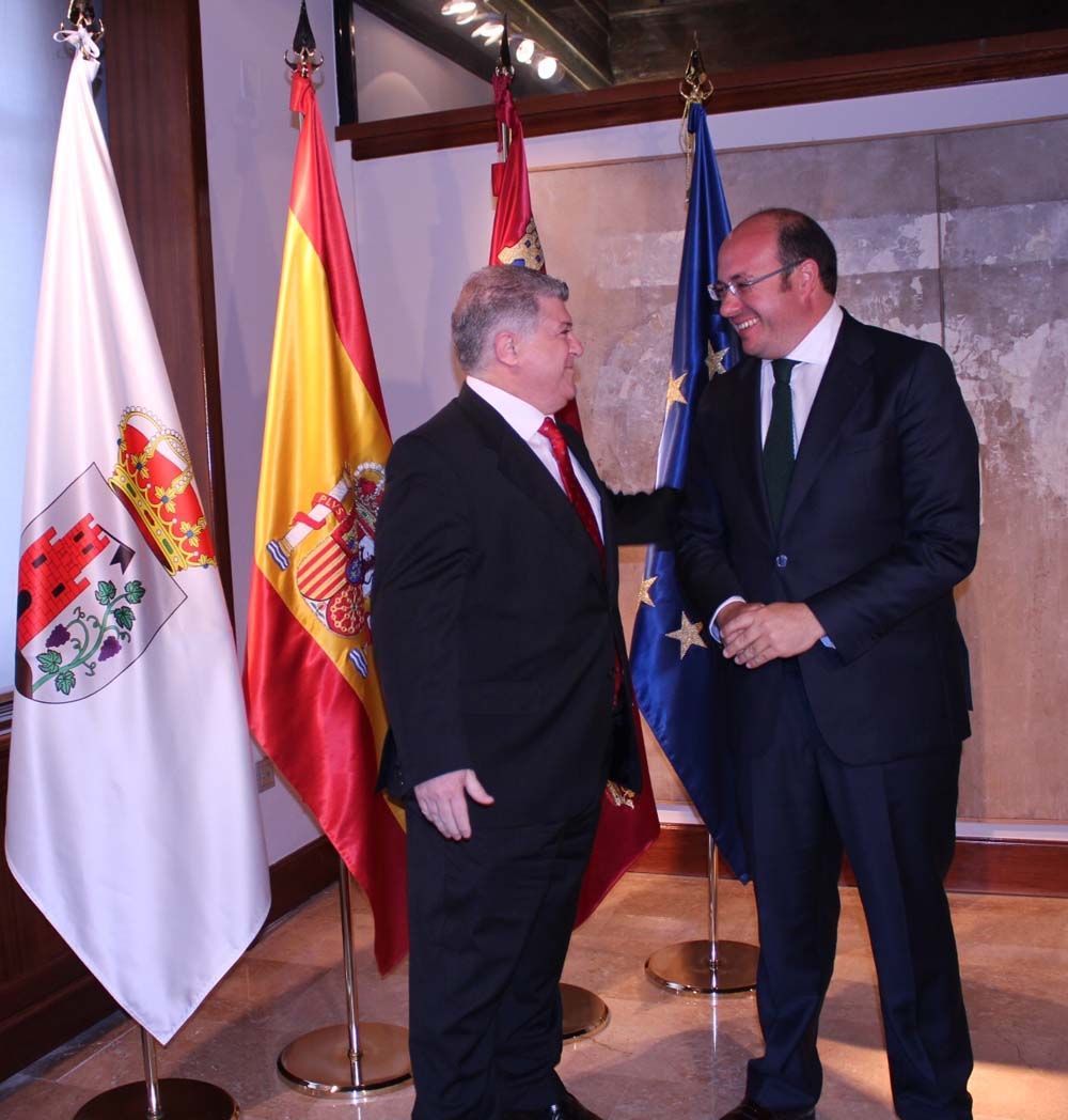 El Alcalde de Calasparra muestra su satisfacción por el reciente encuentro con el presidente de la Comunidad Autónoma