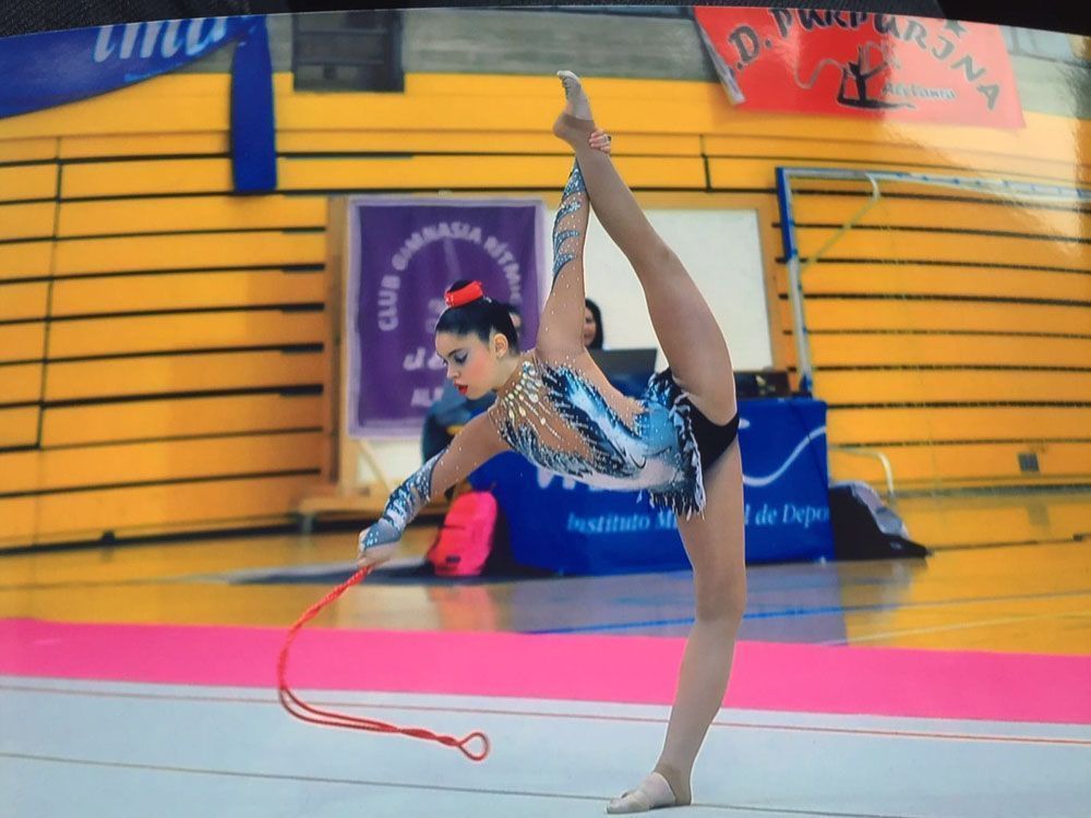La gimnasta caravaqueña María Sánchez Aznar, tercera en el Campeonato de Andalucía