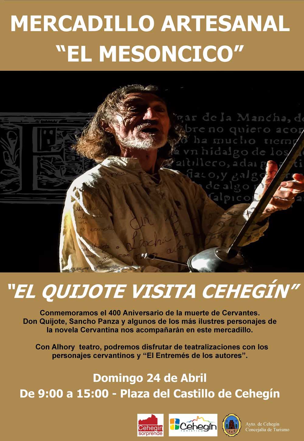 El Mercadillo “El Mesoncico” recordará a Cervantes este domingo