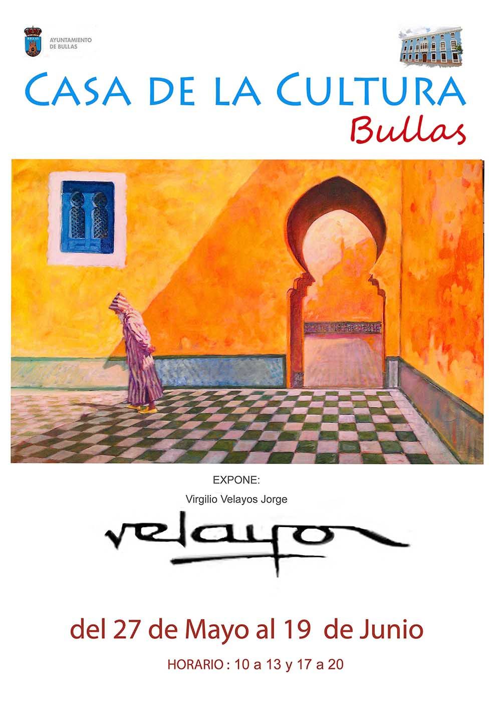 La exposición de Virgilio Velayos Jorge en la Casa de la Cultura de Bullas se inauguró el viernes 27