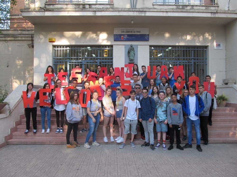 El IES San Juan de la Cruz recibe a los alumnos ingleses de intercambio