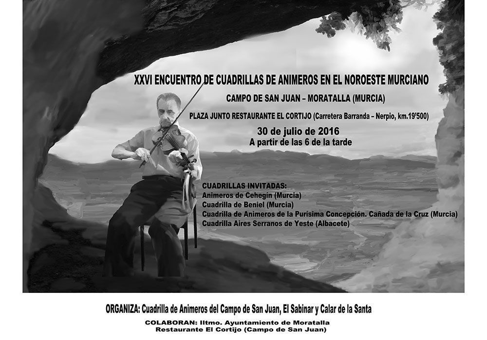El Encuentro de Cuadrillas de Animeros en el Noroeste Murciano se celebra el día 30 en el Campo de San Juan