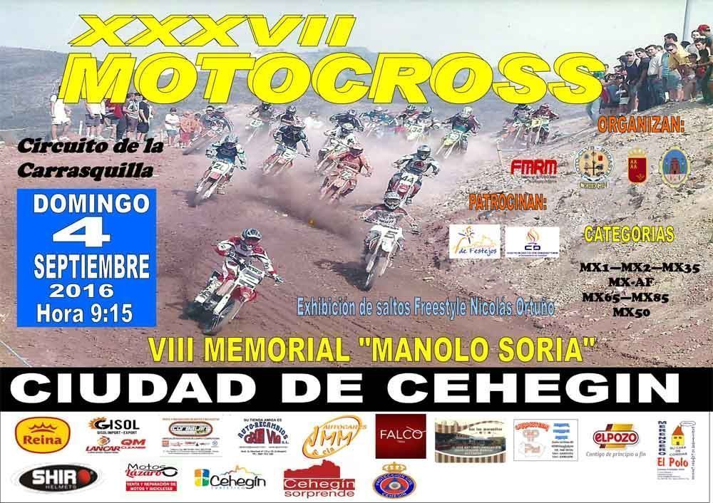 La Carrasquilla volverá a acoger el 4 de septiembre el Motocross ‘Ciudad de Cehegín’