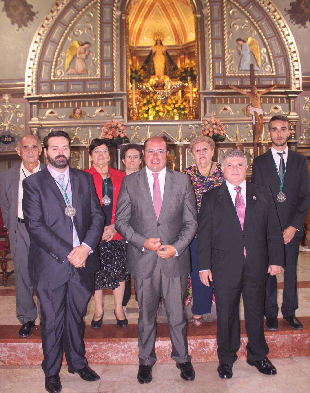 El presidente de la Comunidad asistió en Calasparra a la Santa Misa en honor a la Virgen de la Es peranza