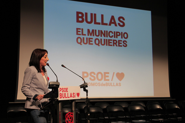 M Dolores Munoz durante la pre sentación de su candidatura