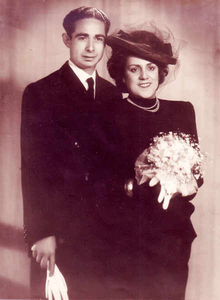 Caridad Martínez Susarte Y Francisco Rodriguez Carbajo, en el día de su boda 