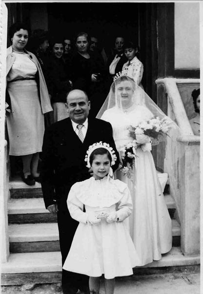 Pablo Celdrán. 1954. Boda de su hija Lola