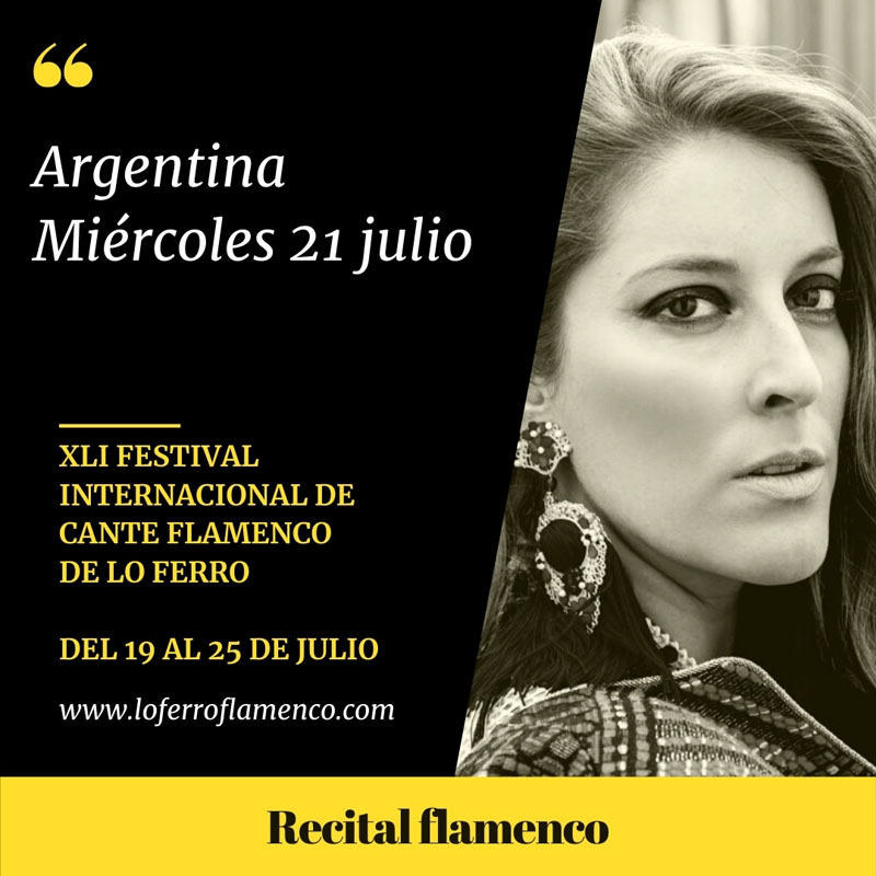 “Argentina primera confirmación de la XLI edición del Festival de Lo Ferro”