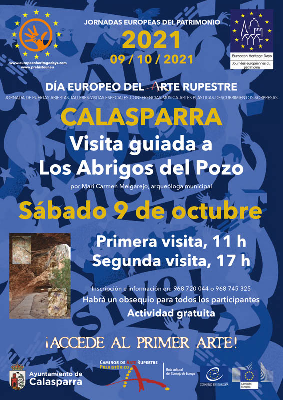 El Ayuntamiento de Calasparra organizará dos visitas guiadas gratuitas a los Abrigos del Pozo con motivo del día europeo del arte rupestre