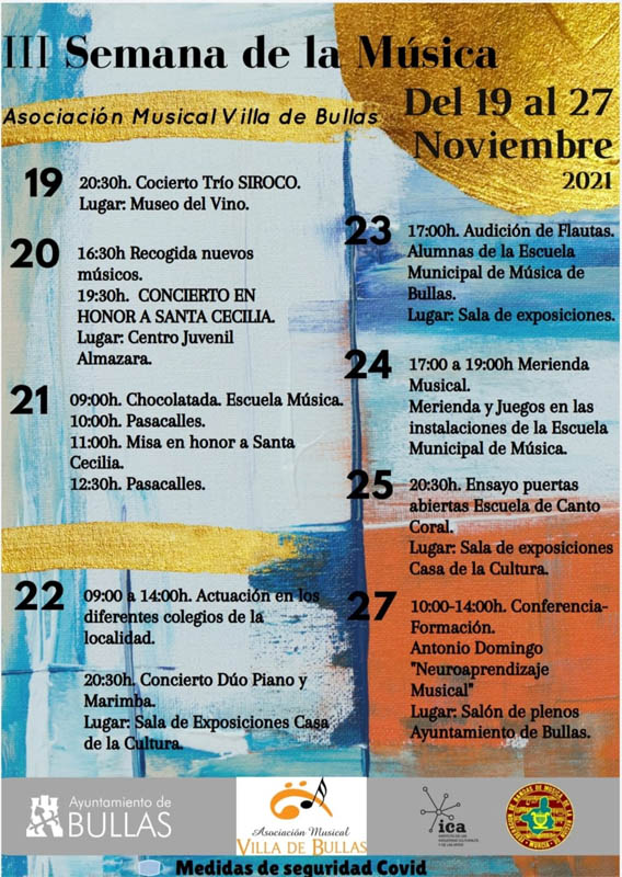 Presentada la programación de la III Semana de la Música, que se desarrollará entre el 19 y el 27 de noviembre