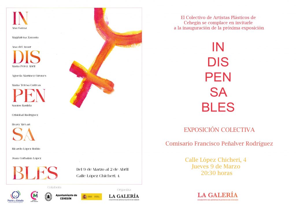 "Indispensables", homenaje que el Colectivo de Artistas Plásticos de Cehegín prepara para conmemorar el Día de la Mujer