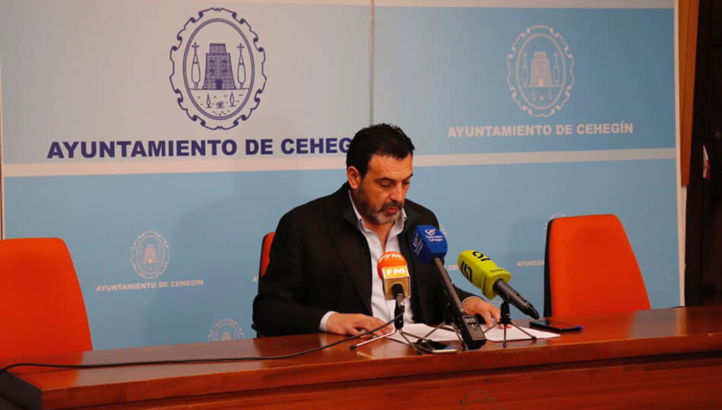Jerónimo Moya, en rueda de prensa