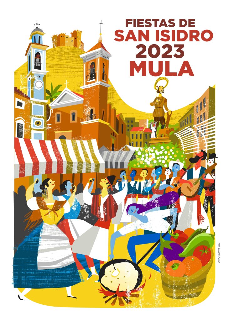 Jaume Gubianas Escudé gana el concurso "Cartel de Fiestas de San Isidro de Mula 2023"
