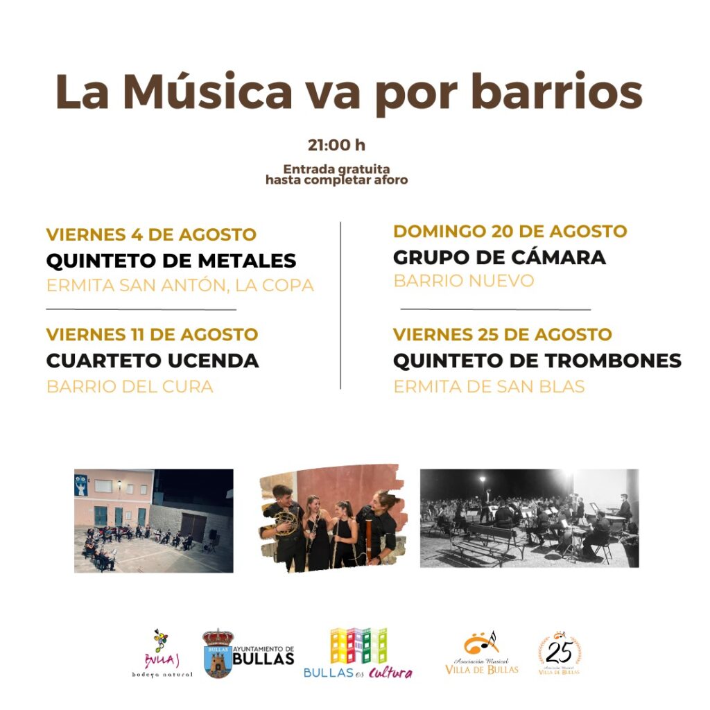 La Banda de Bullas vuelve a llevar su música a distintos barrios del municipio