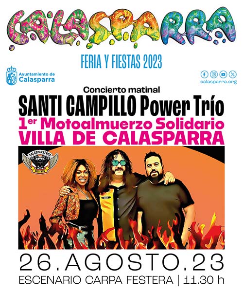Matinal de blues y rock en compañía de Santiago Campillo Power Trío en Calasparra