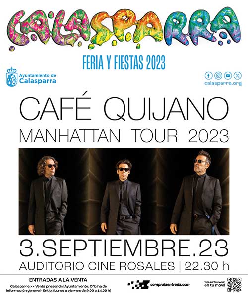 Café Quijano, en Calasparra el 3 de septiembre