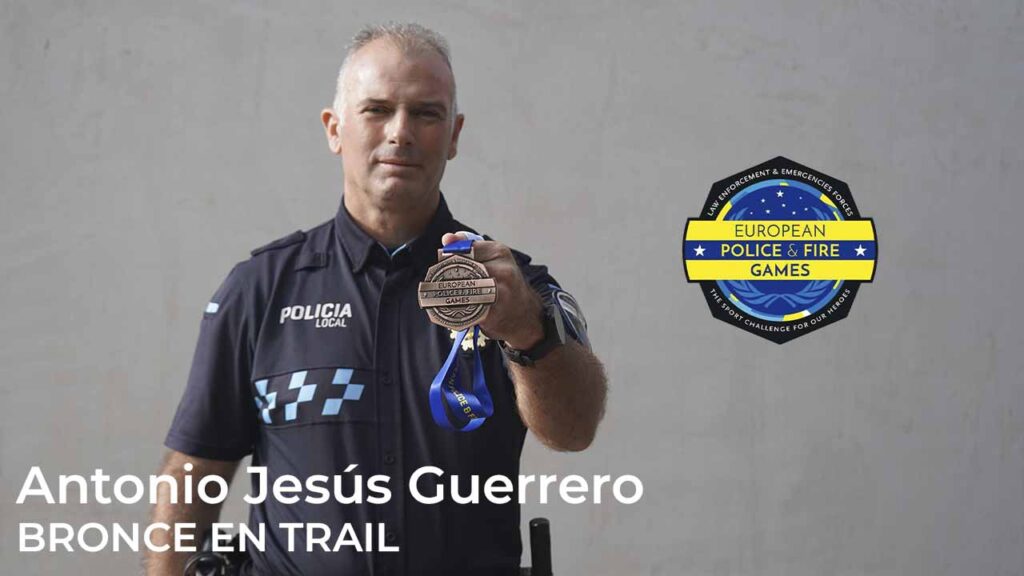 Antonio Jesús Guerrero, bronce en trail en los Juegos Europeos Policías y Bomberos