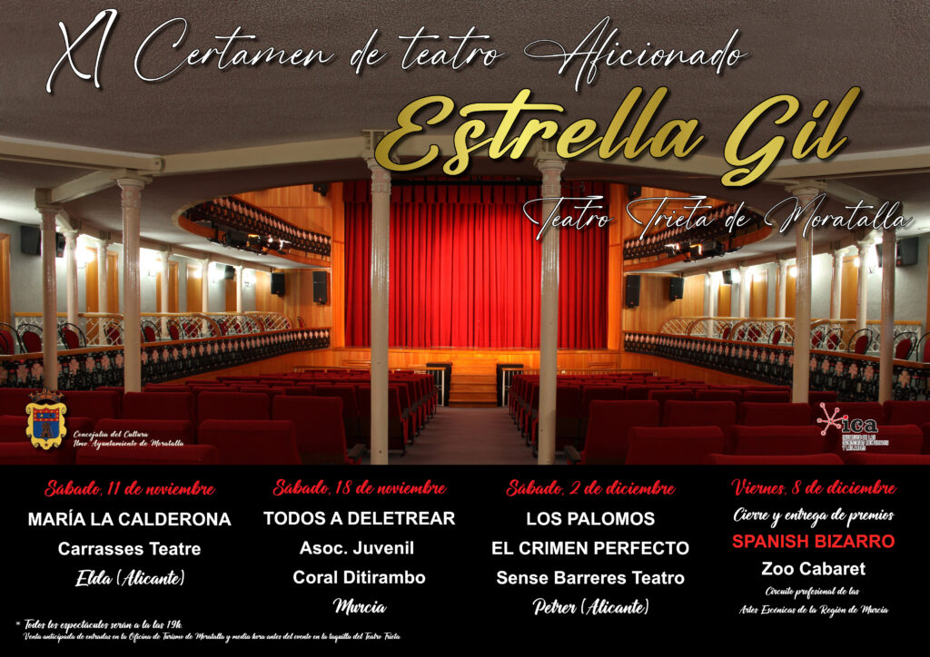Llega la undécima edición del Certamen de Teatro Aficionado Estrella Gil de Moratalla