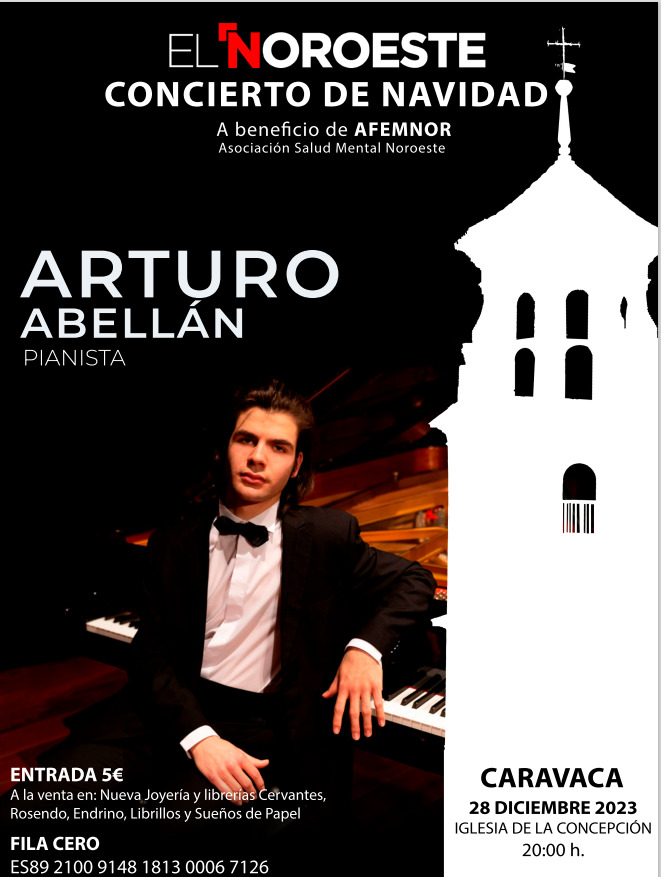 Arturo Abellán ofrecerá el concierto de Navidad de El Noroeste a beneficio de AFEMNOR