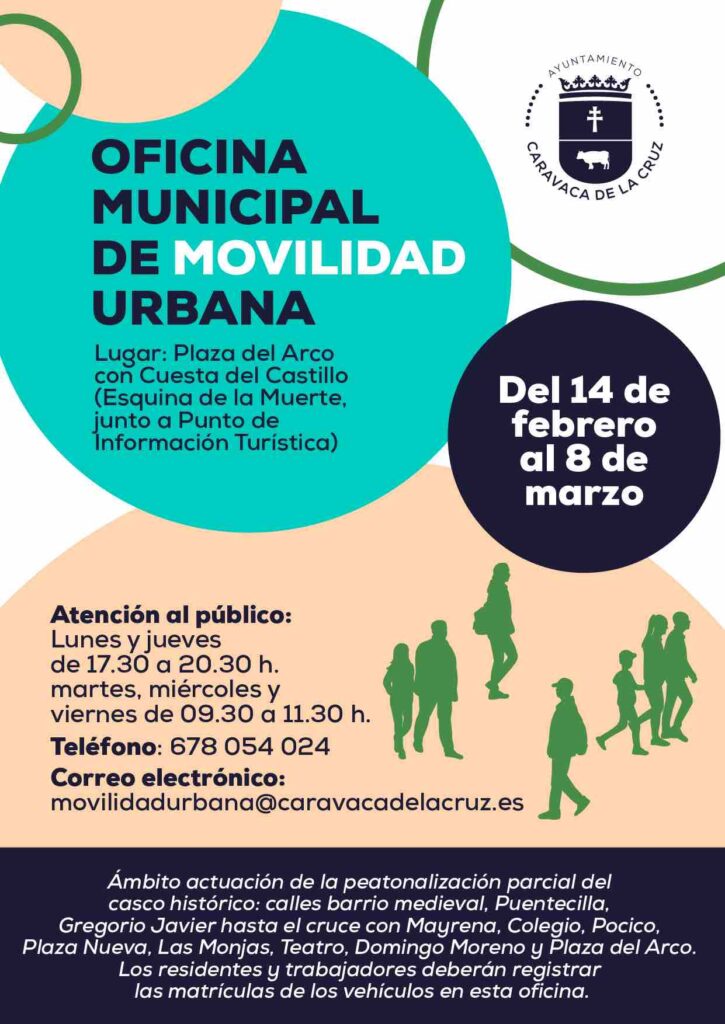El Ayuntamiento de Caravaca implanta en abril el sistema para la ordenación del tráfico y peatonalización parcial del casco histórico